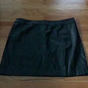 Oasis Vegan Leather Mini Skirt